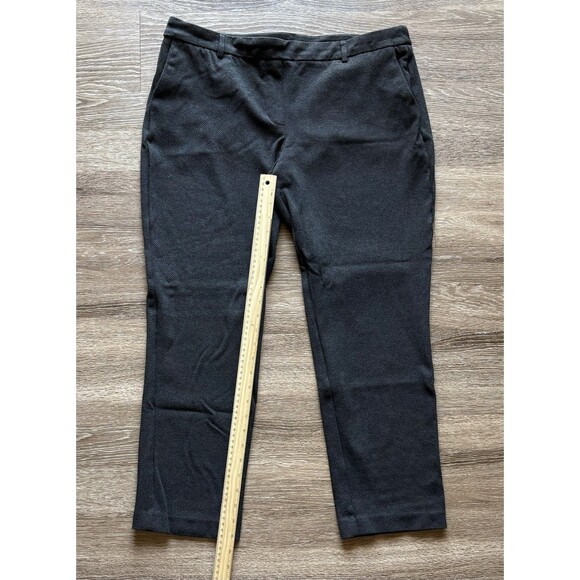 Dalia Sz XL Ladies Business Work Formal Pants Straight Leg Black Stretchy Twill - Picture 1 of 4